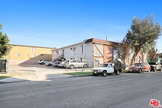 a view of a building with a stove