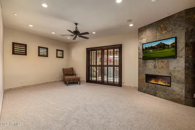 a front view of a house with shower