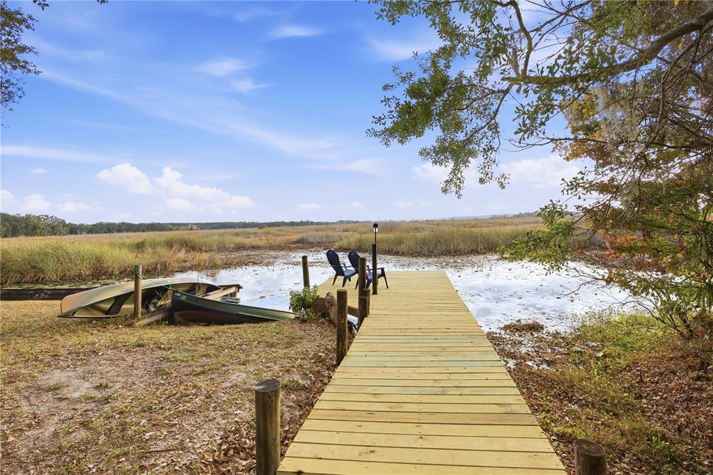 23422 Northeast 154th Place Road Salt Springs, FL 32134 - Photo 21 of 29 a view of a lake with a building in the background
