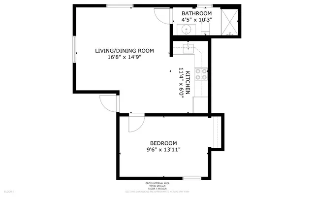 a picture of floor with white walls