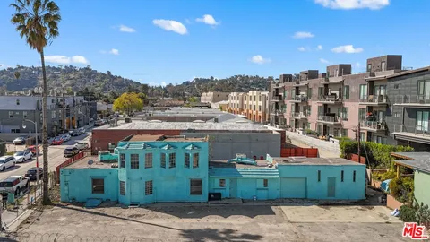 a view of a city & street