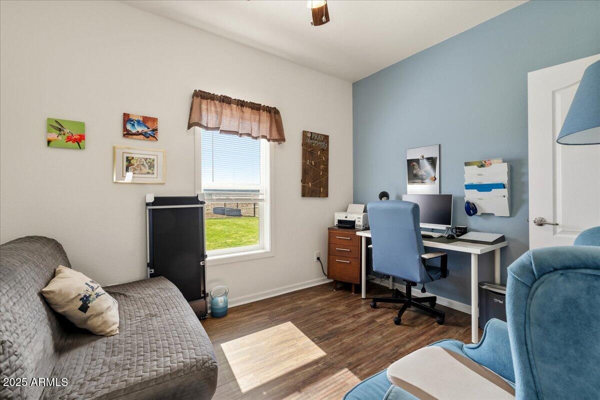 3107 West Country Quail Trail Paulden, AZ 86334 - Photo 21 of 46 a bedroom with a workspace