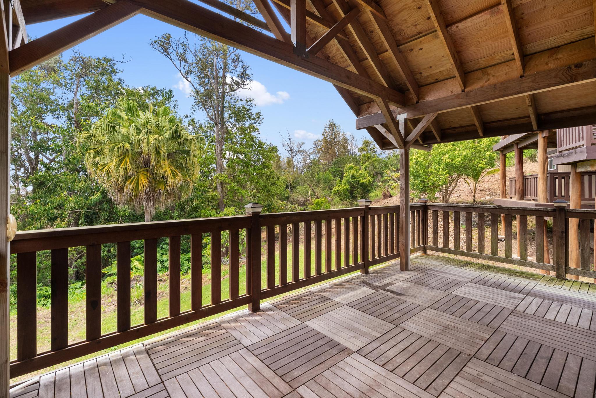 89-811 Huanui Road Captain Cook, HI 96704 - Photo 15 of 30 a balcony with wooden floor