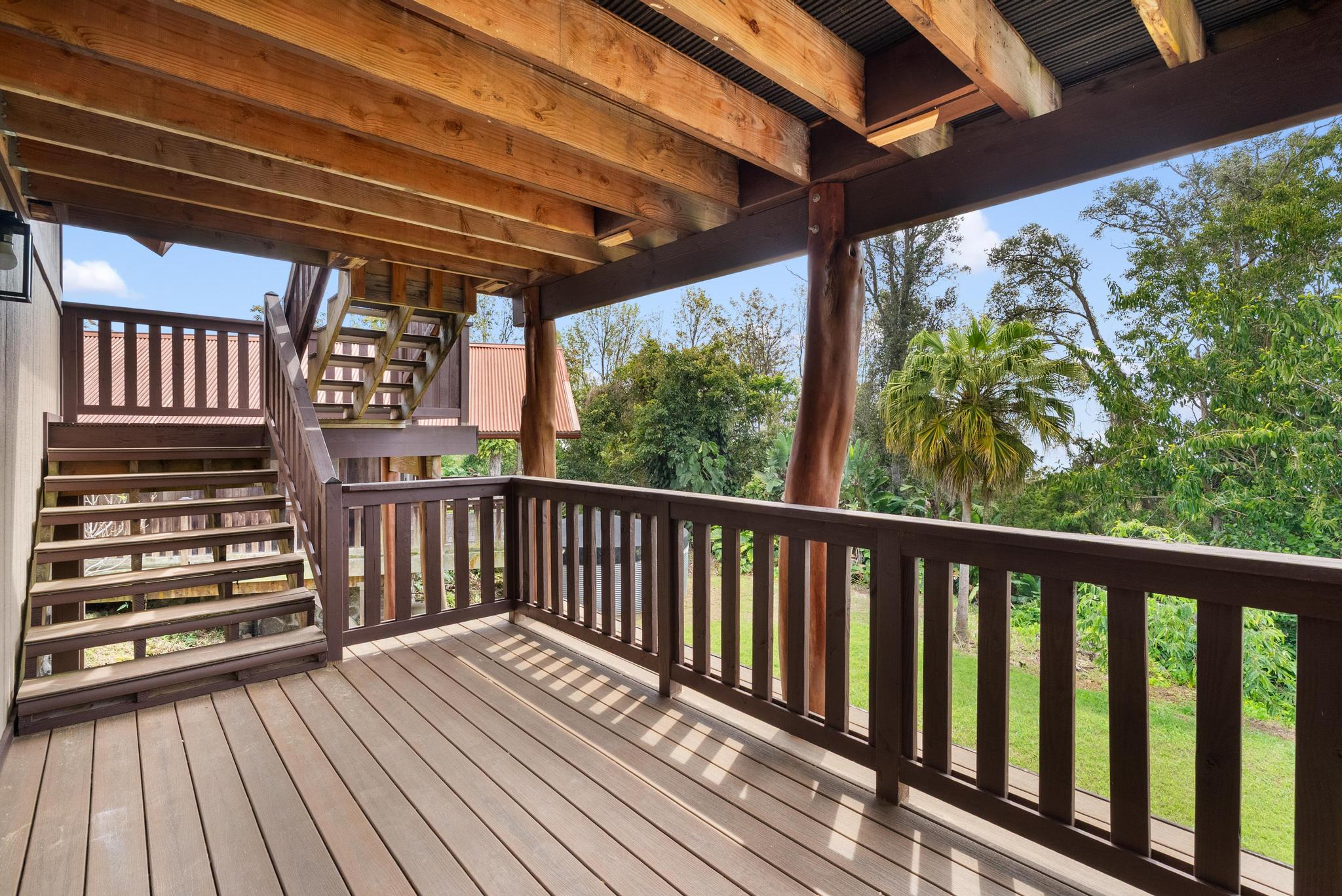 89-811 Huanui Road Captain Cook, HI 96704 - Photo 24 of 30 a view of balcony with wooden floor