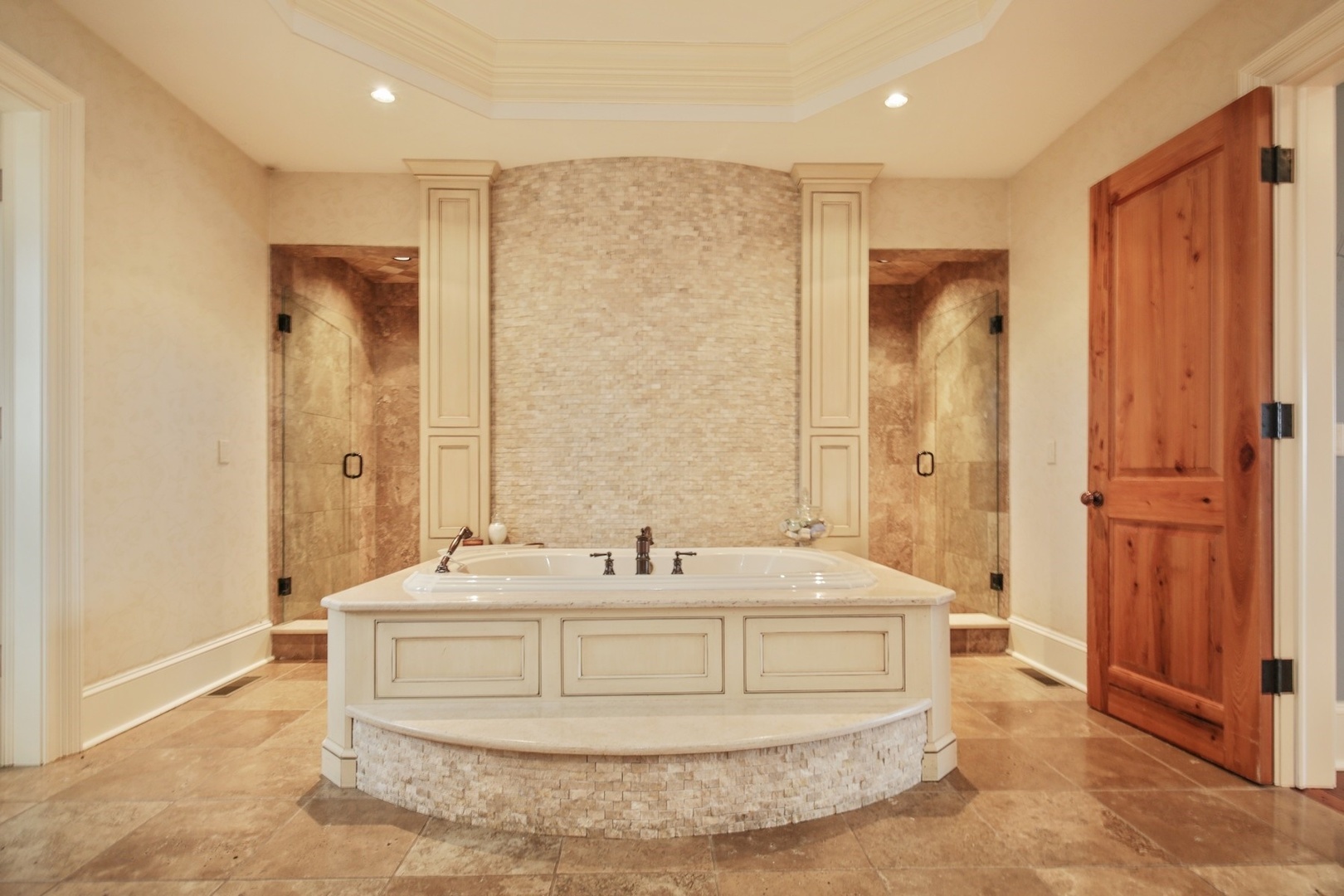 9N655 Kendall Road Elgin, IL 60124 - Photo 14 of 43 a bathroom with a double vanity sink shower and a mirror