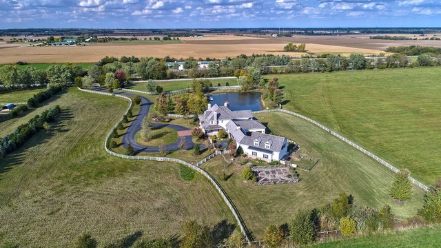 9N655 Kendall Road Elgin, IL 60124 - Photo 40 of 43 an aerial view of a house with a lake view