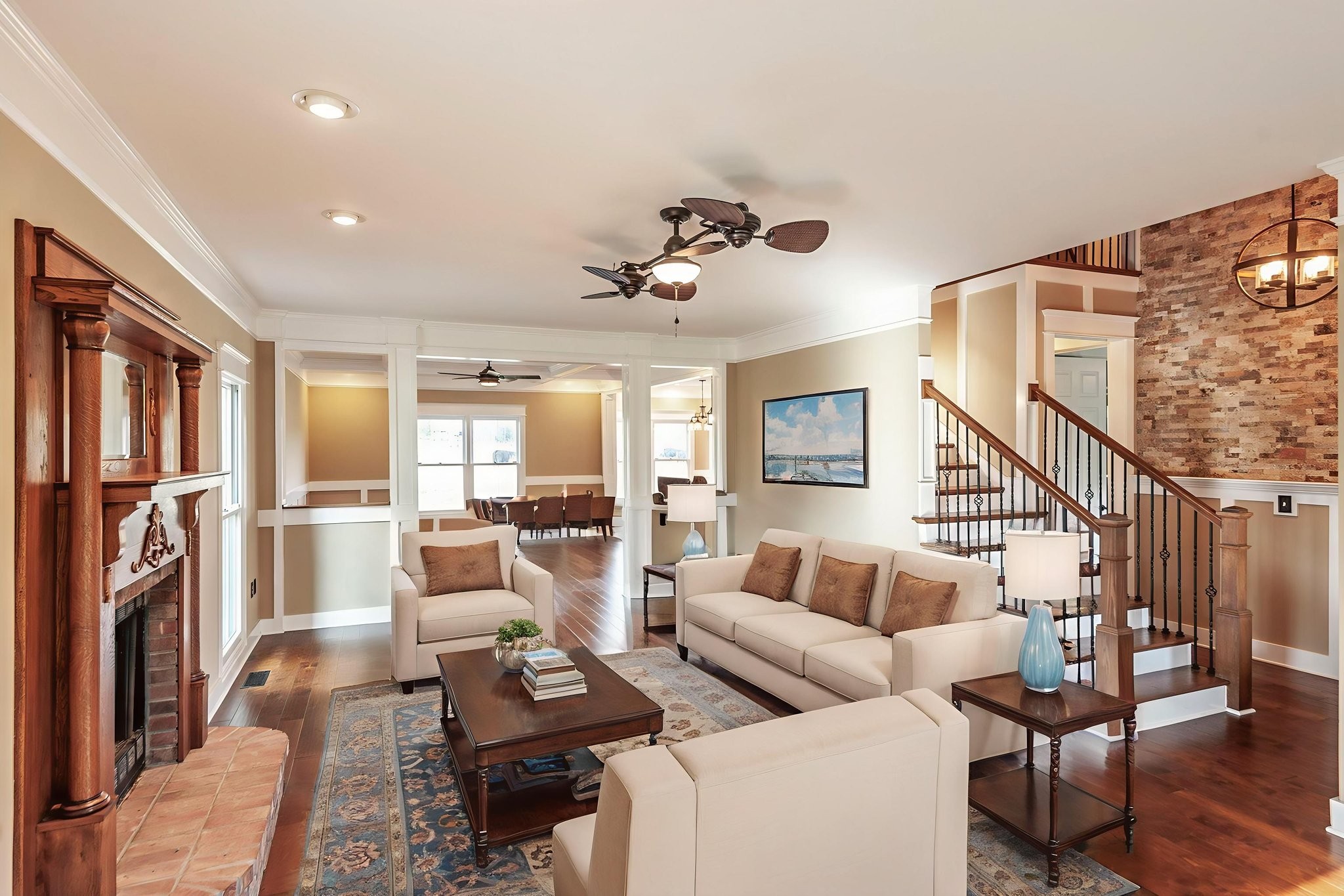 724 Deshea Creek Road Gallatin, TN 37066 - Photo 20 of 76 a living room with furniture fireplace and a flat screen tv