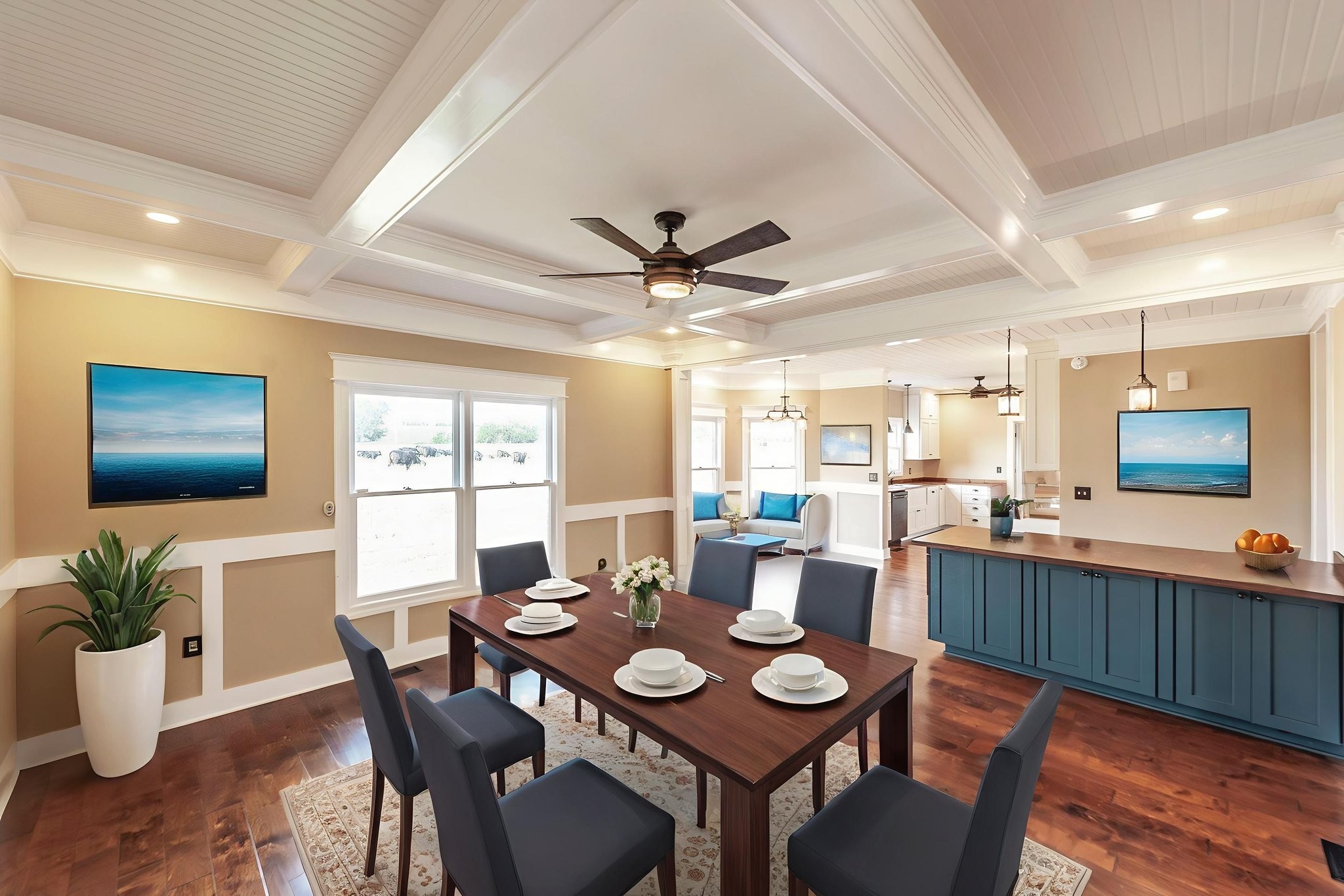 724 Deshea Creek Road Gallatin, TN 37066 - Photo 24 of 76 a dining room with furniture a window and wooden floor