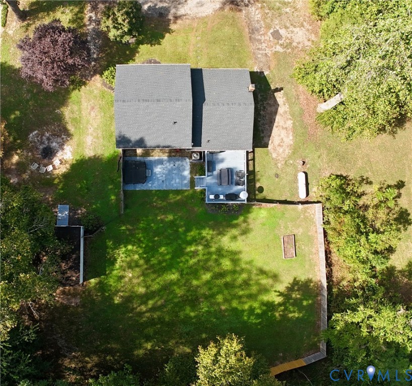 6723 Cherry Road Quinton, VA 23141 - Photo 33 of 38 Drone - Rear View