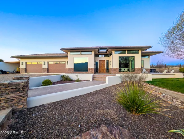 a view of a house with a patio