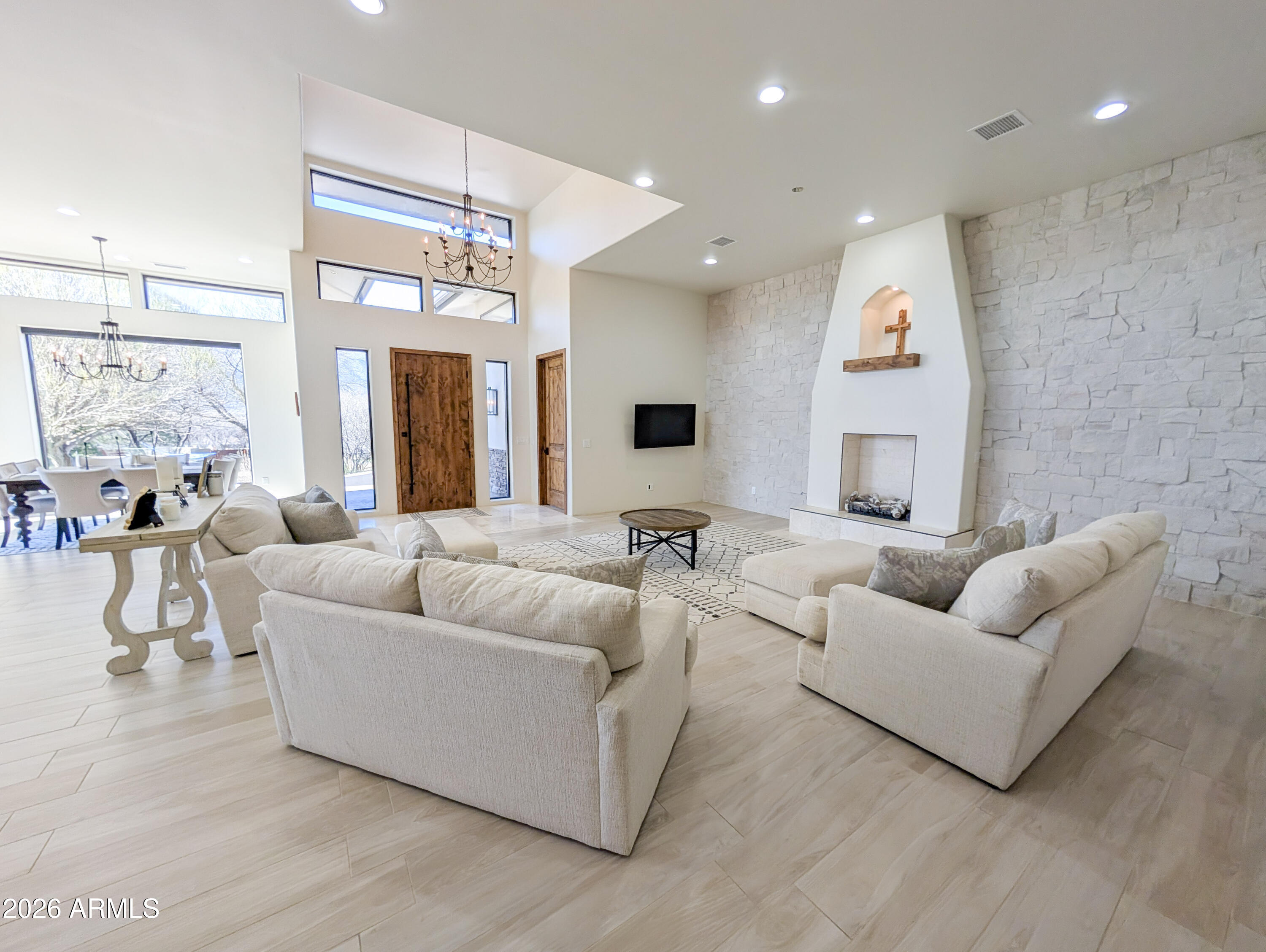 2833 South Old Church Road Camp Verde, AZ 86322 - Photo 46 of 116 a living room with furniture and a large window