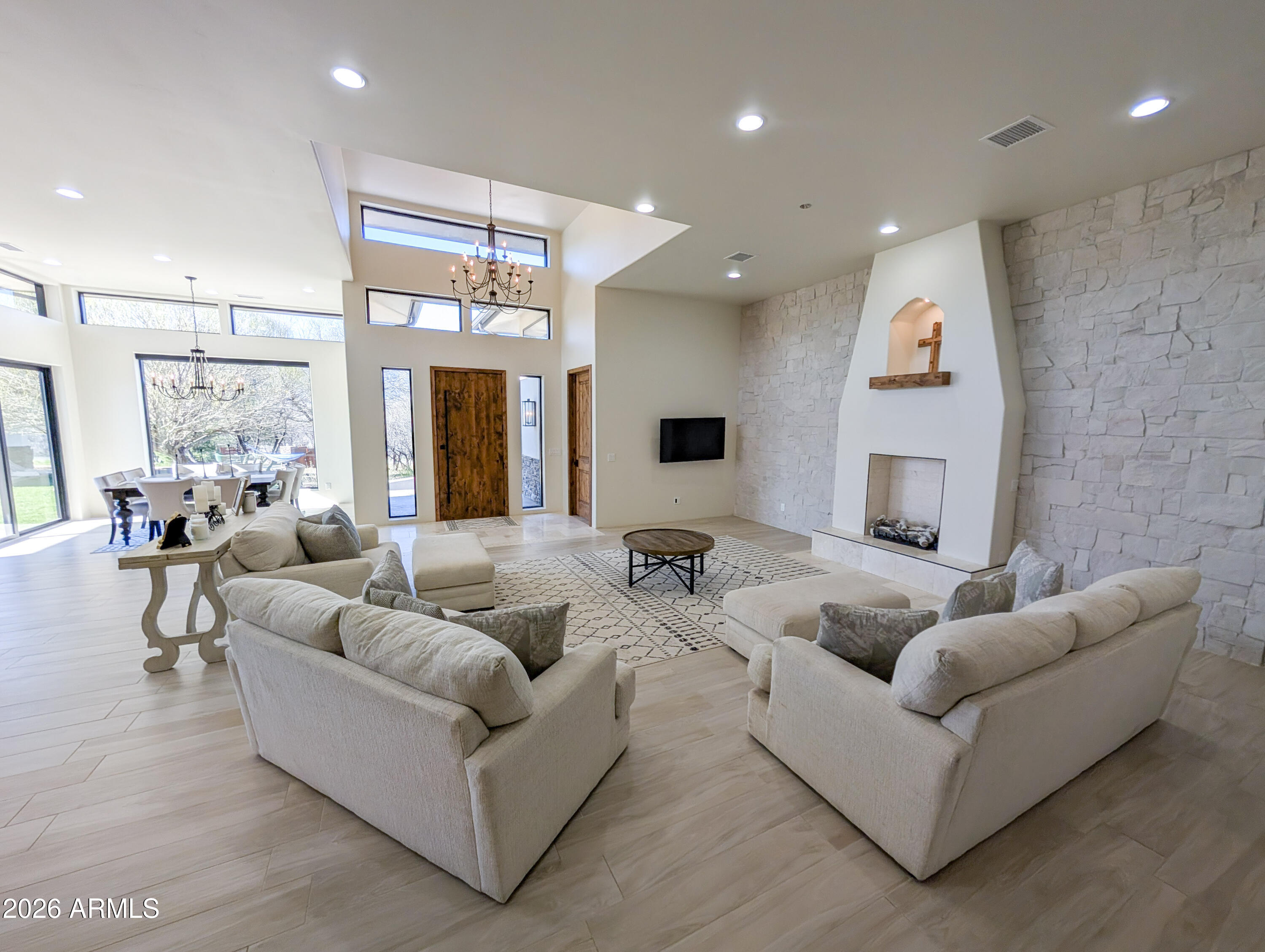 2833 South Old Church Road Camp Verde, AZ 86322 - Photo 57 of 116 a living room with furniture and a large window