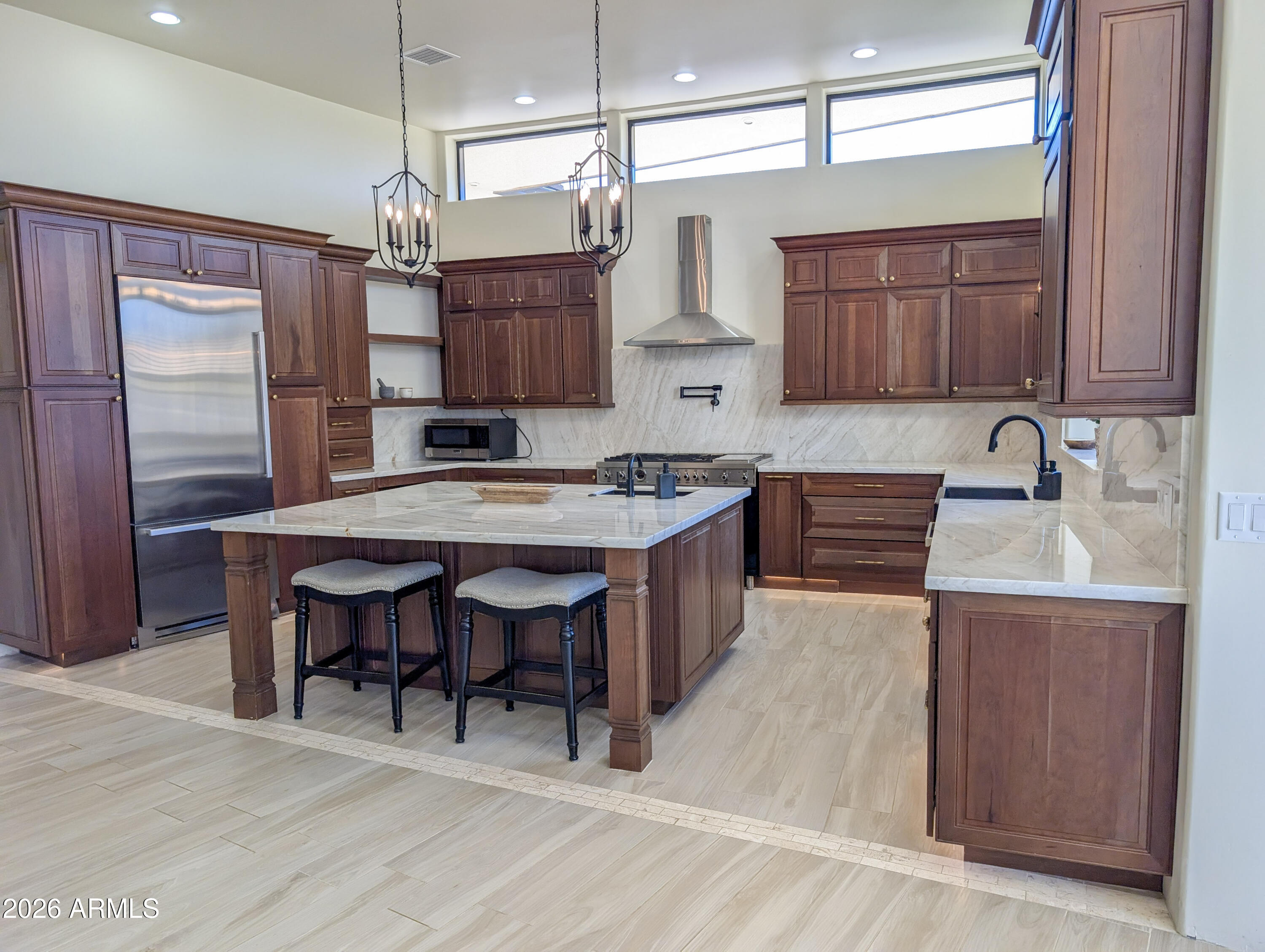 2833 South Old Church Road Camp Verde, AZ 86322 - Photo 96 of 116 a kitchen with a sink counter and chairs