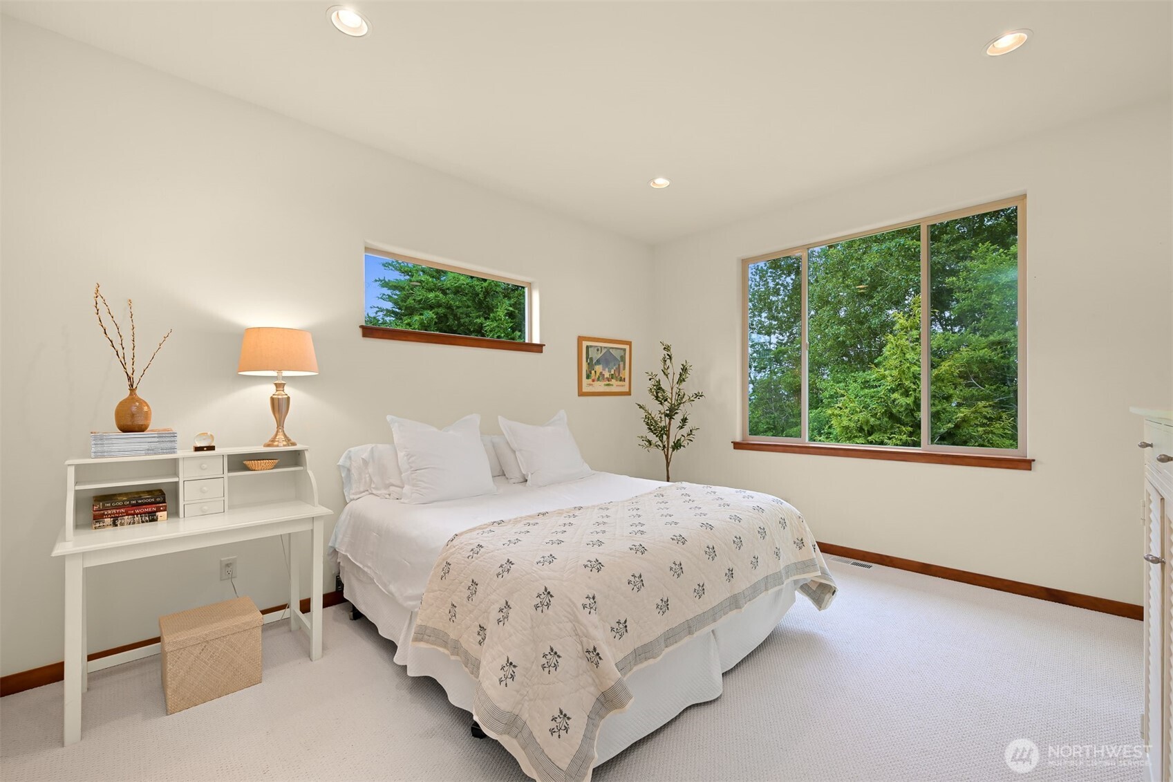 1910 40th Street Bellingham, WA 98229 - Photo 21 of 40 a bedroom with a bed and a window