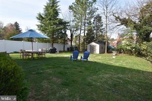 10504 Amherst Avenue Silver Spring, MD 20902 - Photo 19 of 21 a view of a garden with lawn chairs under an umbrella
