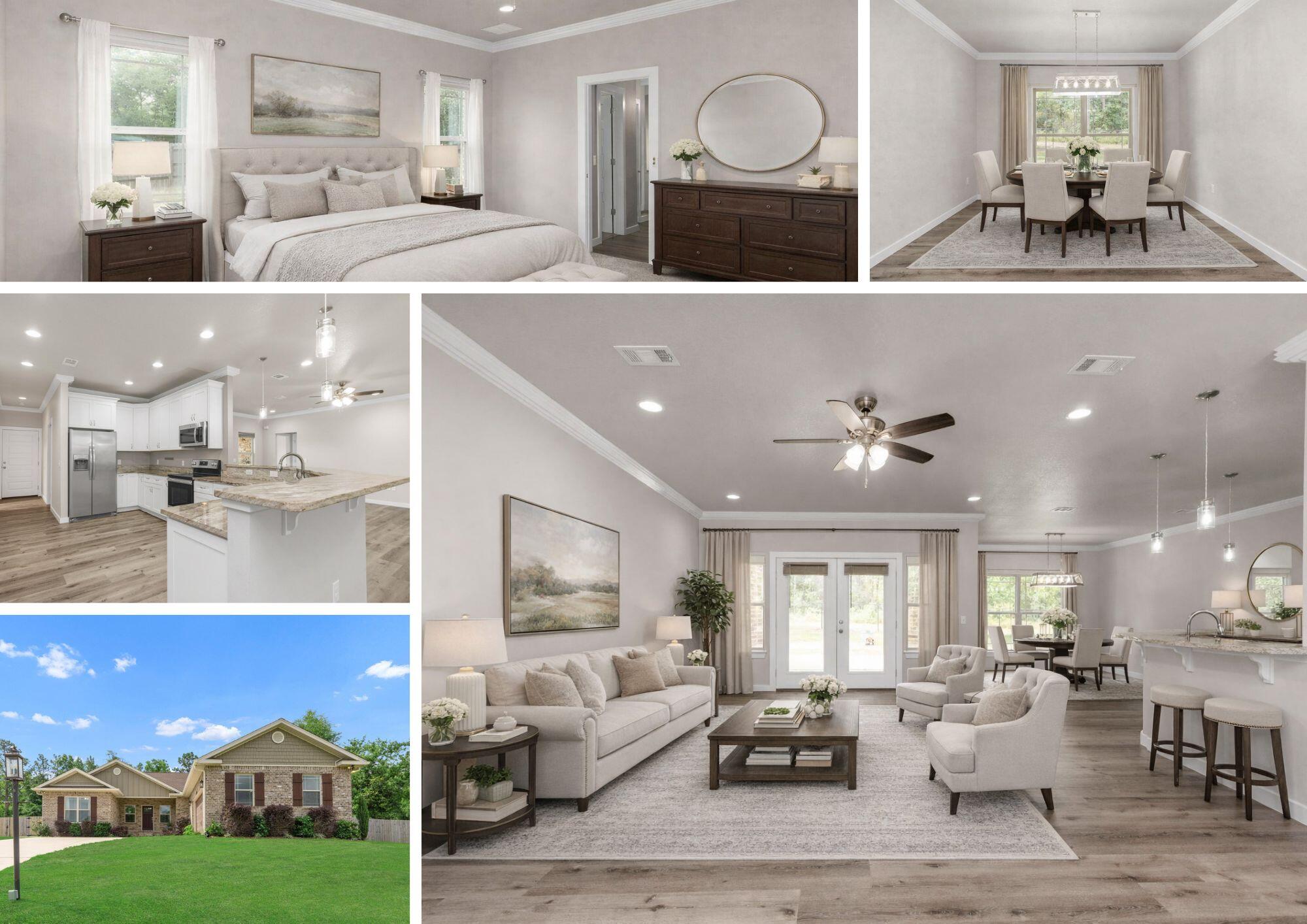 White and Grey Simple Christmas Collage