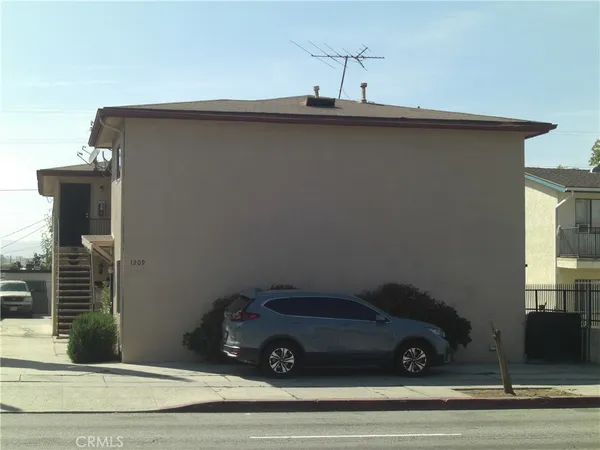 a view of a house with many windows