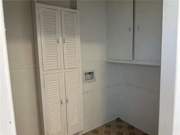 a bathroom with a window