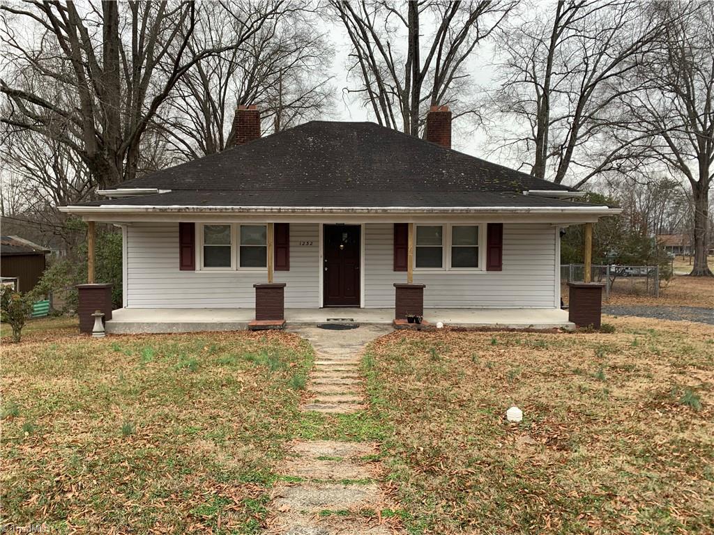 front view with covered porch