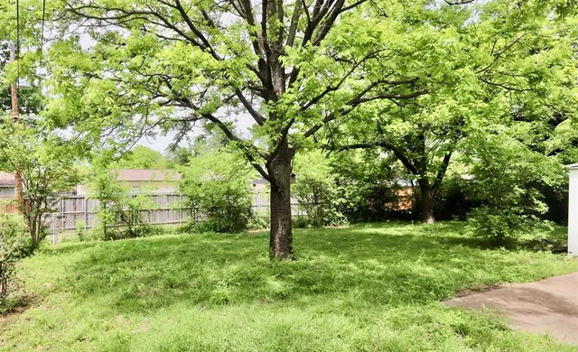 a view of an outdoor space and a yard