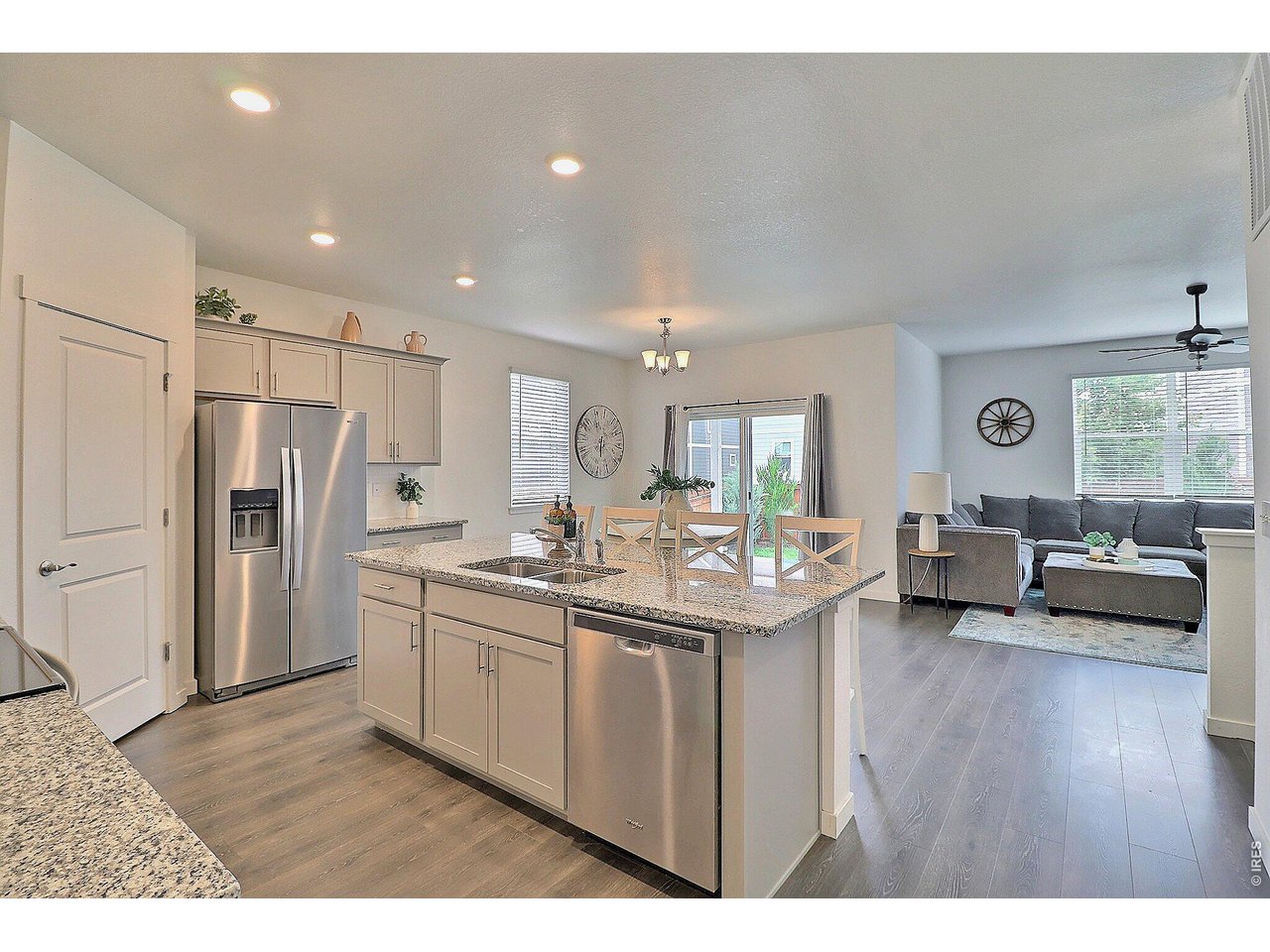 1269 Wild Basin Road Severance, CO 80550 - Photo 13 of 45 Kitchen open to living area, nice and bright