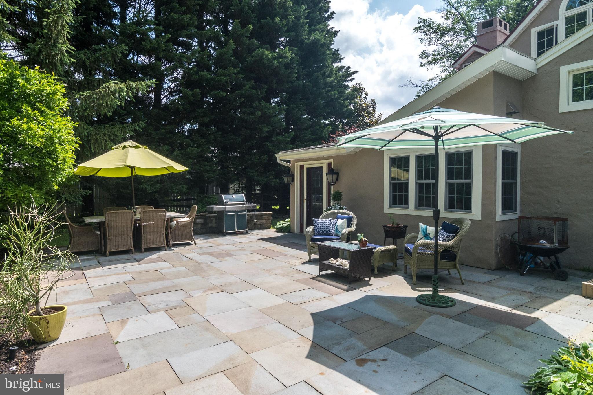 638 Conestoga Road Berwyn, PA 19312 - Photo 48 of 54 Blue Slate Patio off the Kitchen