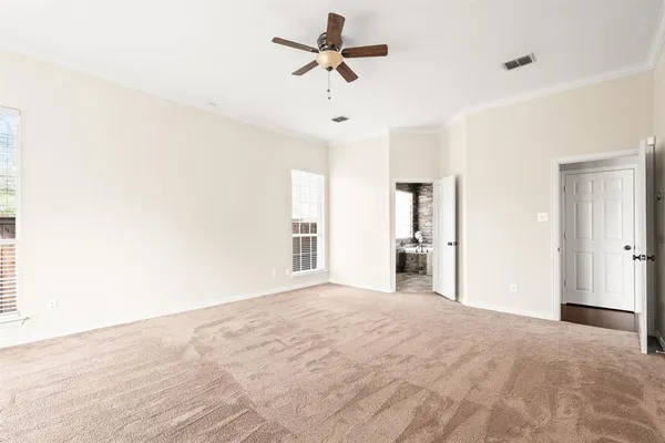 a view of a window in an empty room