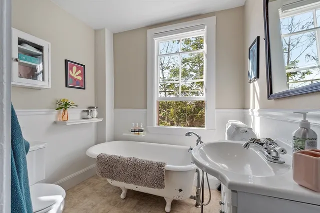 a bathroom with a sink and a toilet