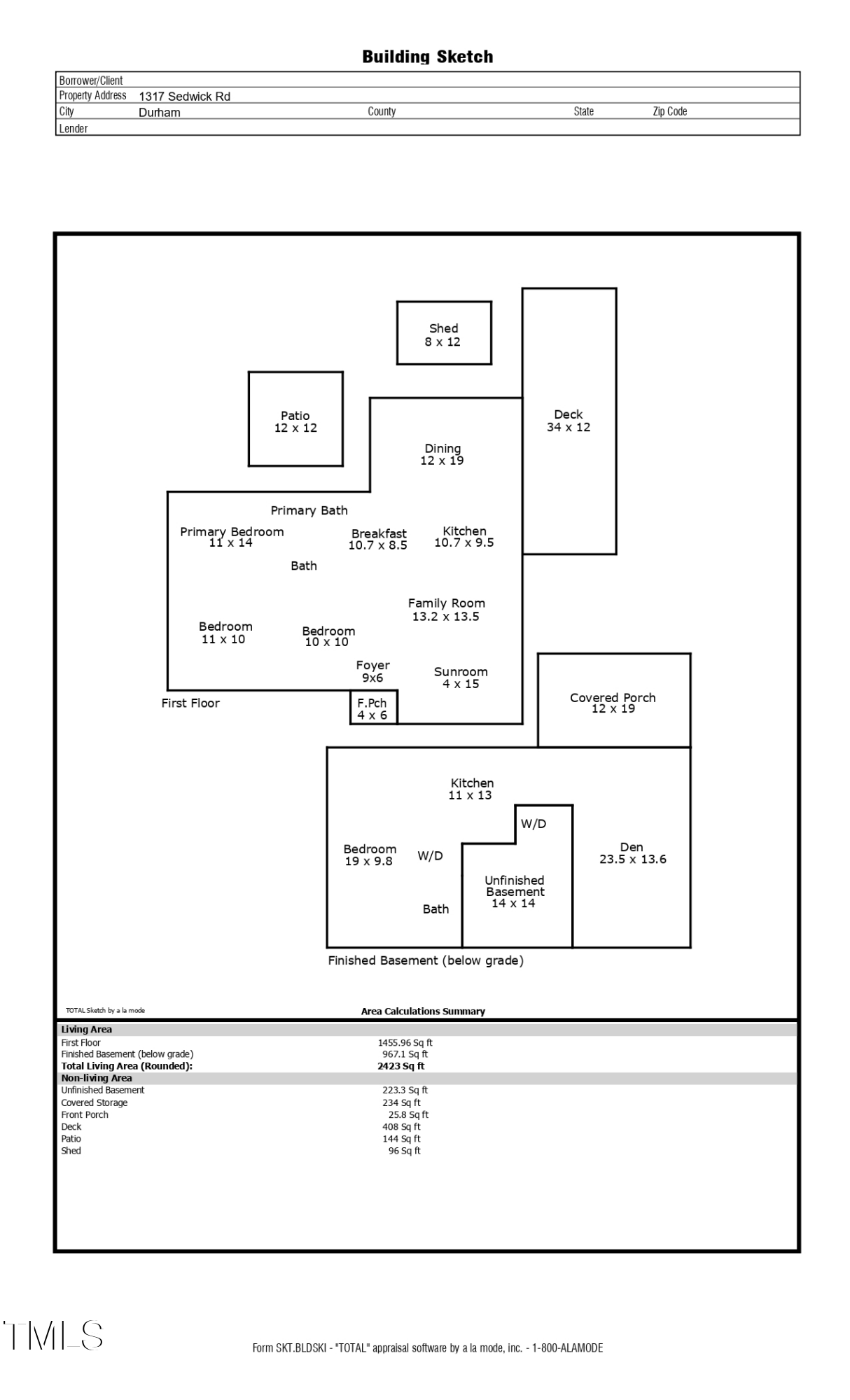 1317 Sedwick Road Durham, NC 27713 - Photo 29 of 29 Floor Plan