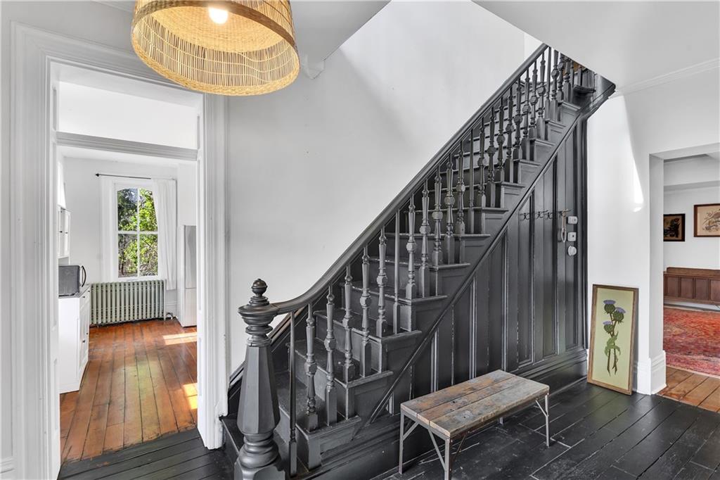 389 East Rices Landing Road East Millsboro, PA 15433 - Photo 10 of 42 From this hallway you can access the kitchen, living room, dining room and of course, the second story. We'll head there in a second...