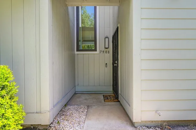 a view of an entryway door