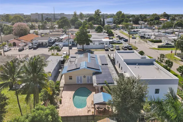 front view of a building with a street