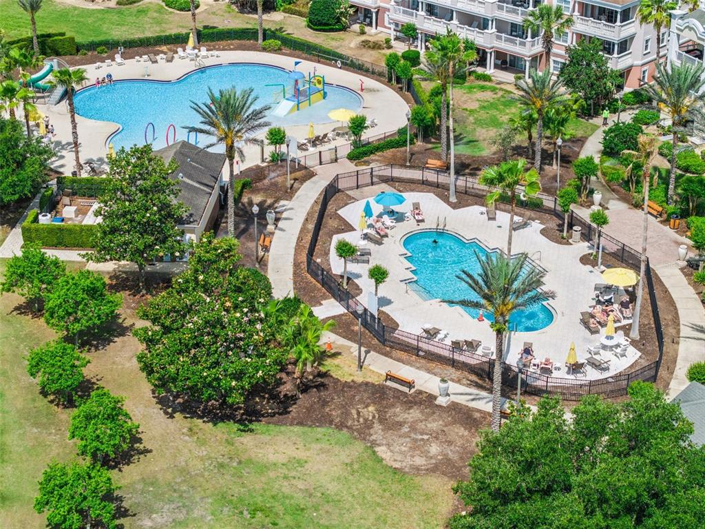 7602 Sandy Ridge Drive, Unit 103 Reunion, FL 34747 - Photo 4 of 61 an aerial view of a house having outdoor space