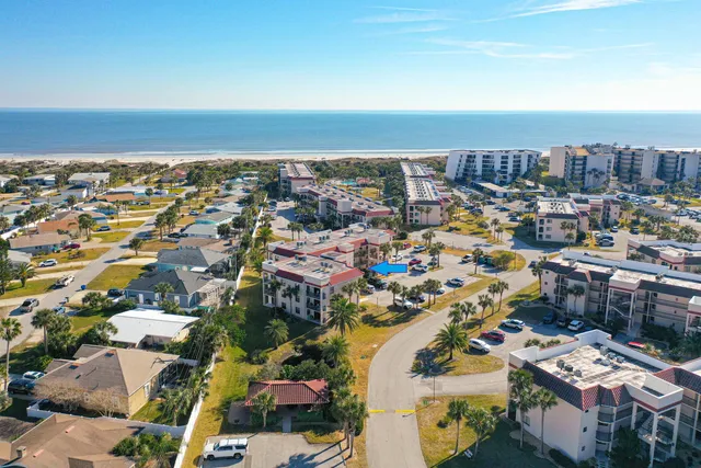 an aerial view of a city