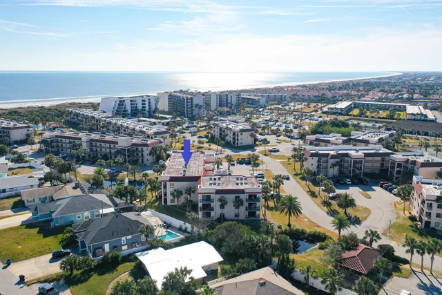 an aerial view of a city