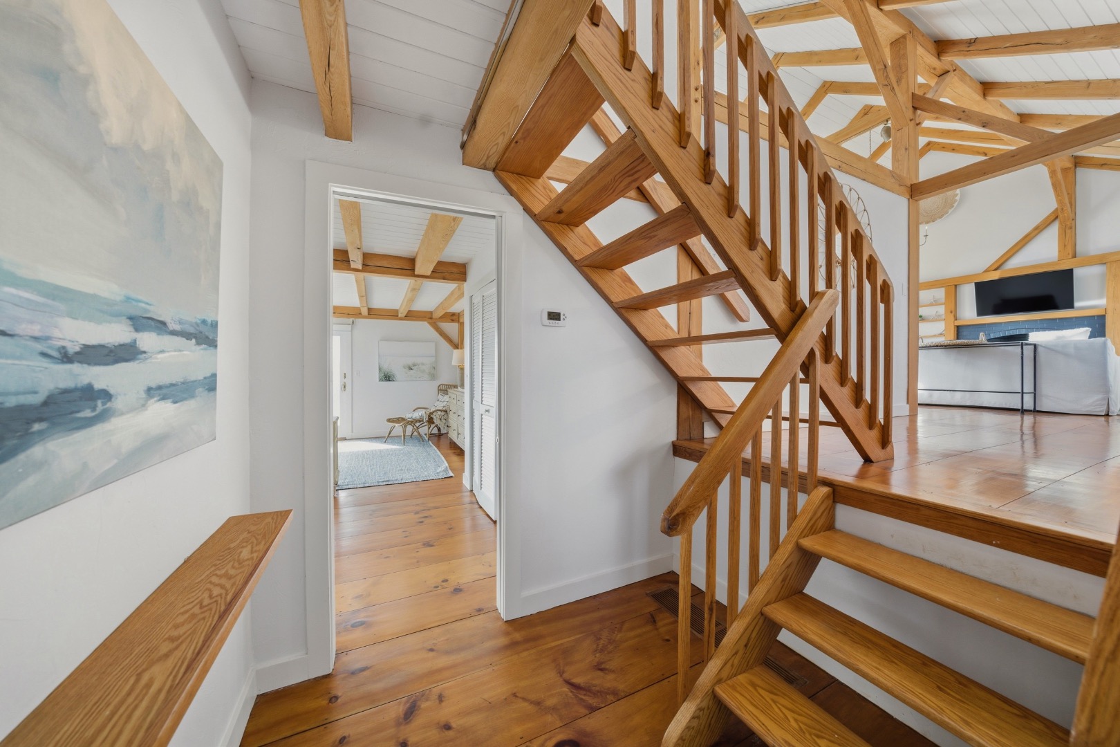 45 Sheep Pond Road Nantucket, MA 02554 - Photo 17 of 39 a view of entryway and hall with wooden floor