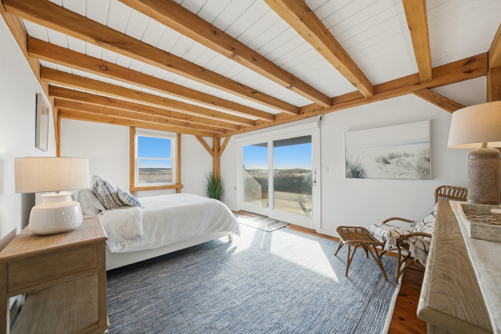 45 Sheep Pond Road Nantucket, MA 02554 - Photo 33 of 39 a bedroom with furniture and a wooden floor