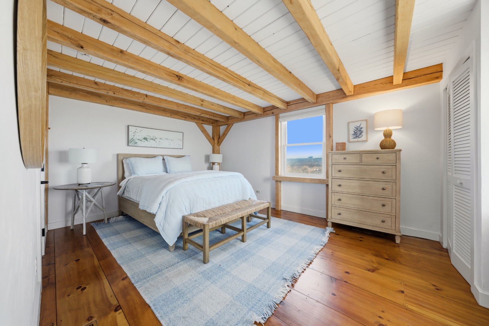 45 Sheep Pond Road Nantucket, MA 02554 - Photo 36 of 39 a bedroom with a bed and furniture