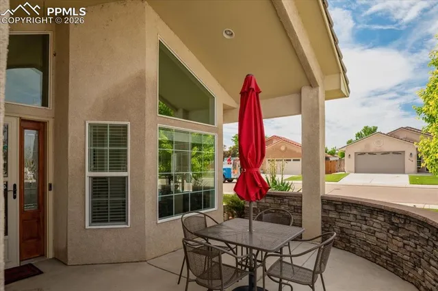 a view of a house with a swimming pool
