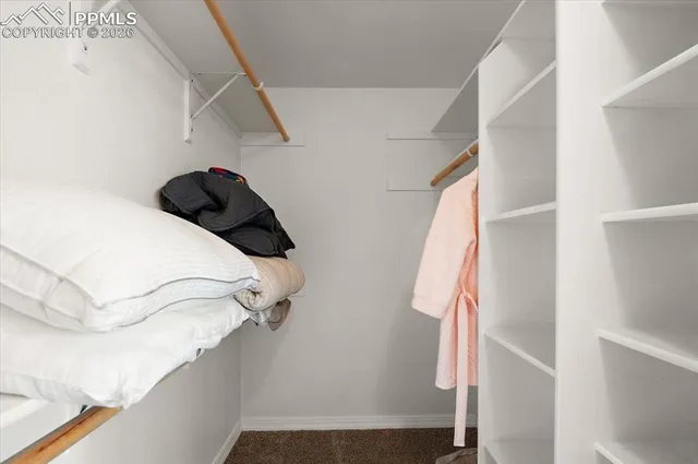 a view of walk in closet