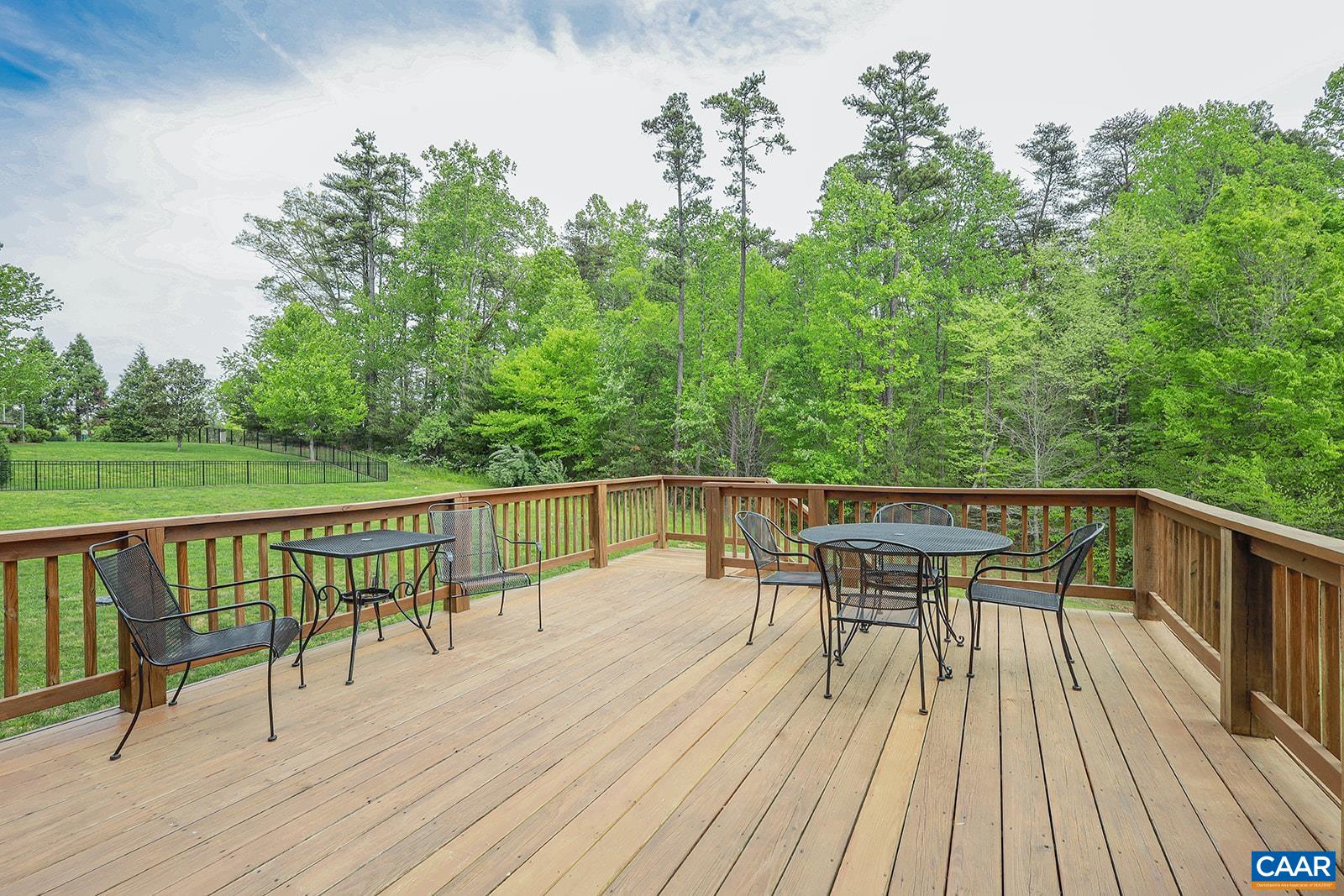 5372 Park Road Crozet, VA 22932 - Photo 38 of 54 a view of a balcony with wooden floor and seating space
