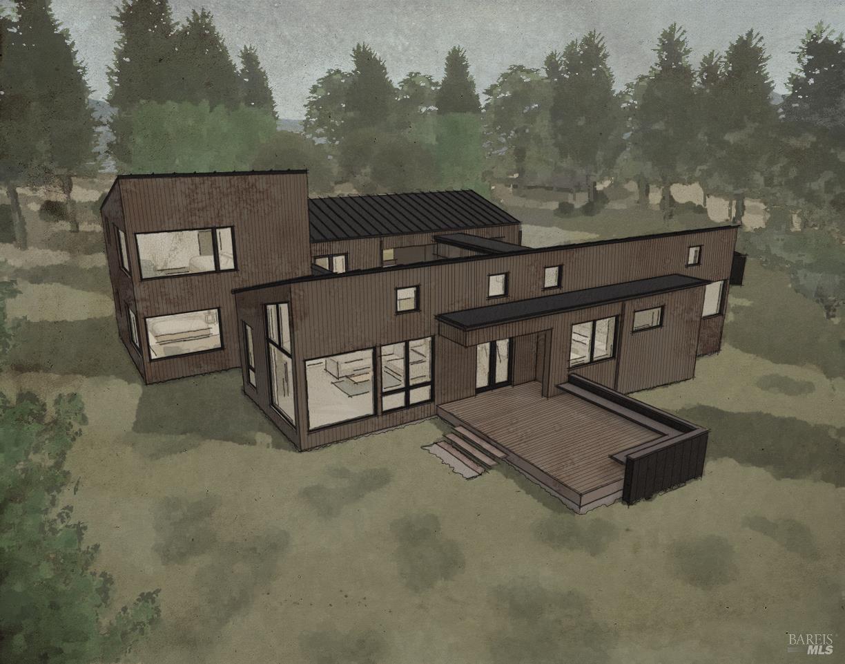 41179 Deer Trail The Sea Ranch, CA 95497 - Photo 1 of 30 Northwest facing living room and deck with previously designed garage/studio in the background.