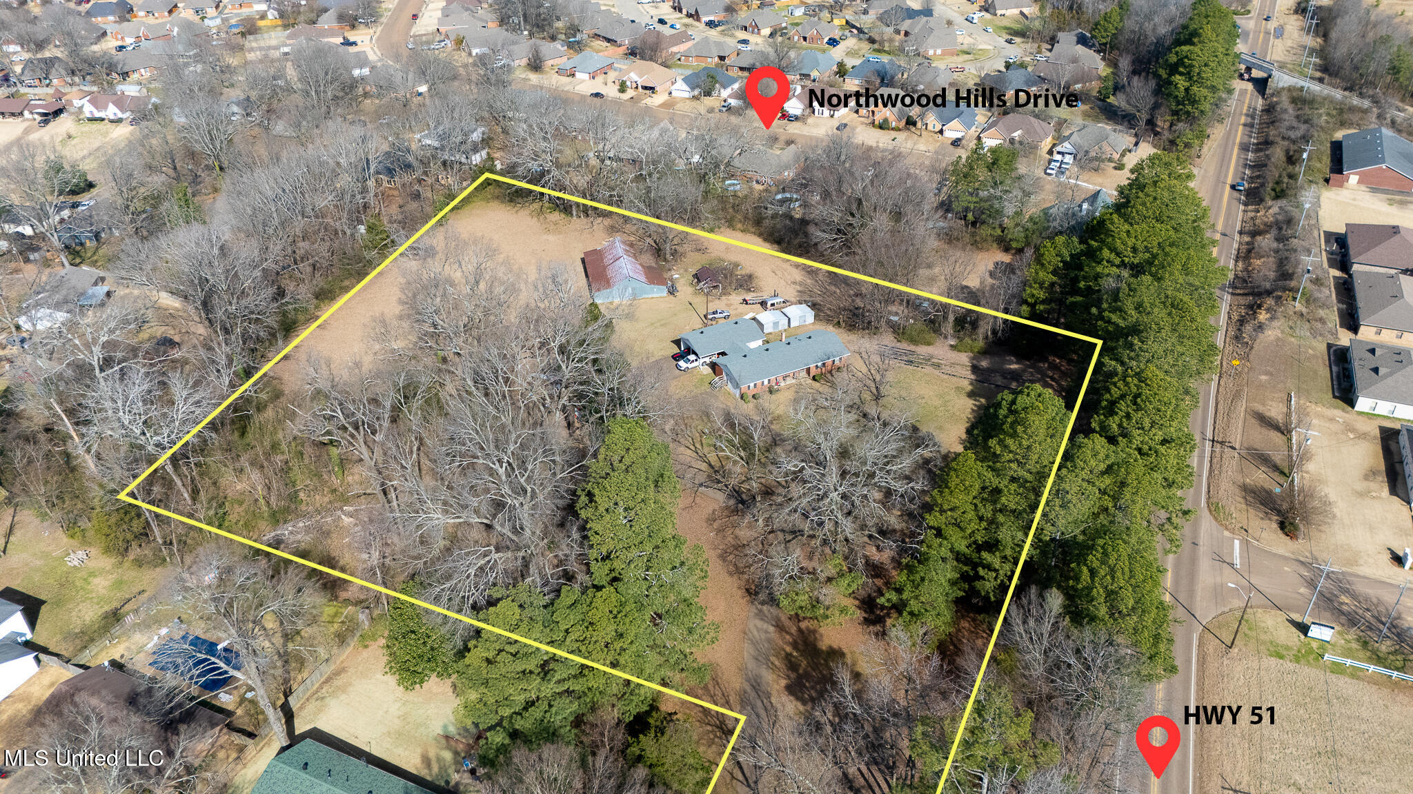 2035 Highway 51 South Hernando, MS 38632 - Photo 19 of 21 Property Line 1_2035 US 51-13