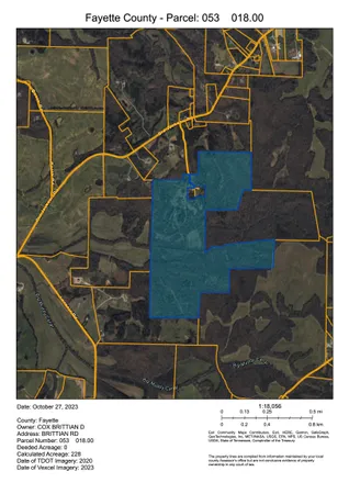 $1,254,000 | 0 Britton Road, Somerville, TN 38068
