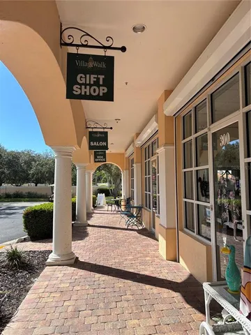 a building view with a outdoor space