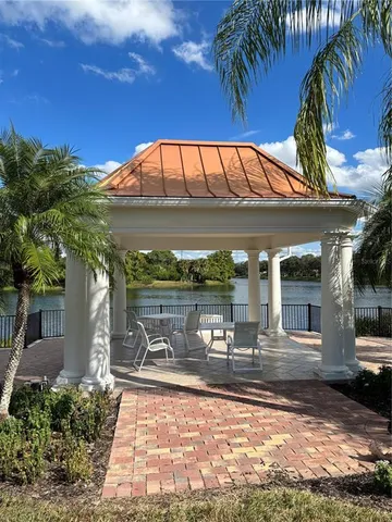 a view of a lake from a balcony