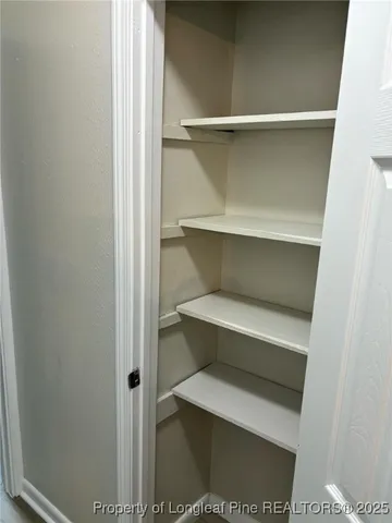 a close view of closet