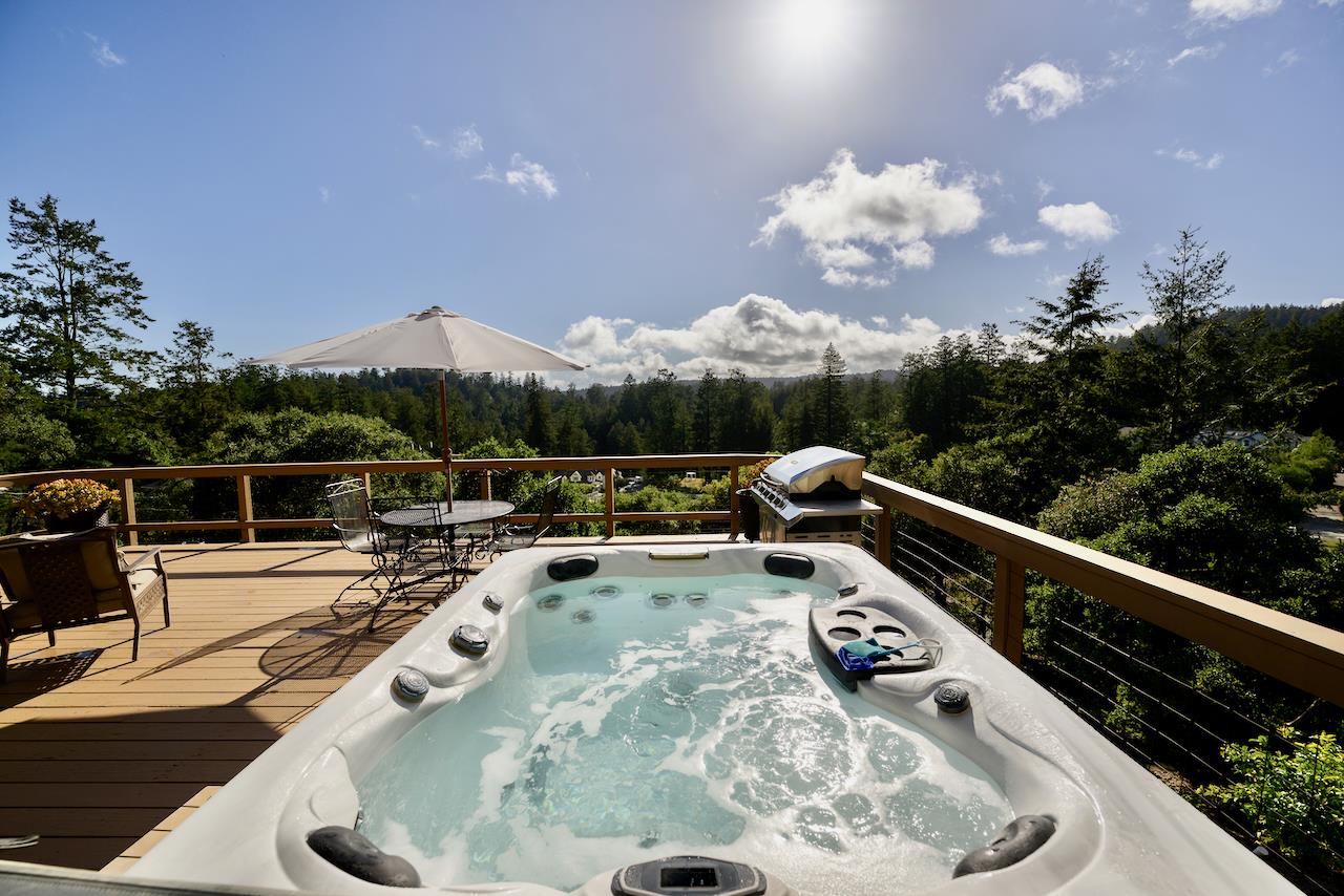 155 Rabbits Run Road Santa Cruz, CA 95060 - Photo 16 of 113 a view of a swimming pool with a porch
