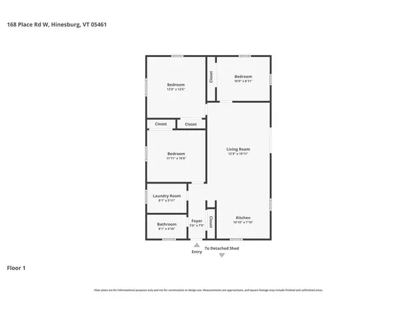 $424,600 | 168 Place Road West, Hinesburg, VT 05461