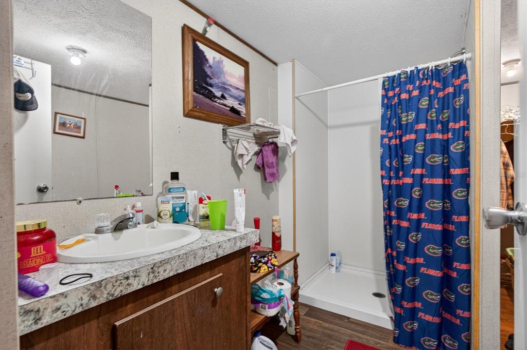 5083 Southeast 70th Loop Ocala, FL 34480 - Photo 18 of 34 a bathroom with a sink and a mirror